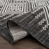 Frankville Black&White All Over Performance Outdoor Rug - Ornate Home