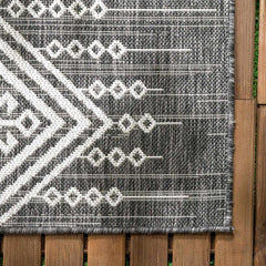Frankville Black&White All Over Performance Outdoor Rug - Ornate Home