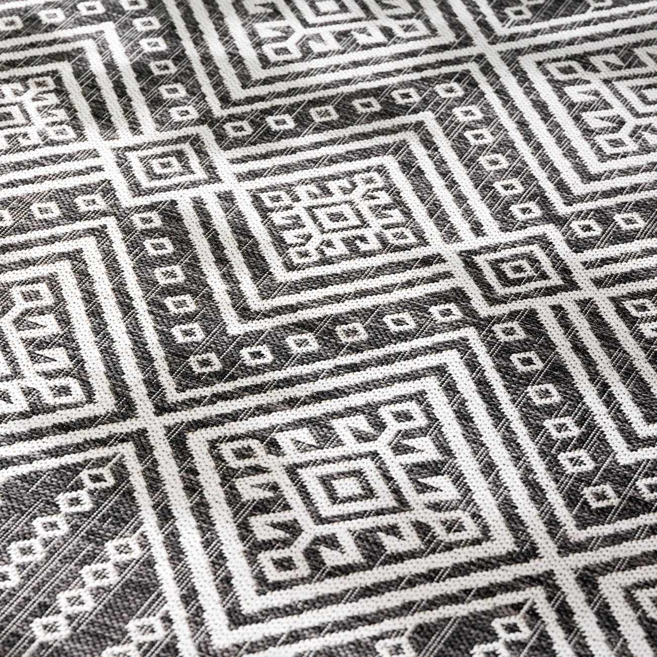 Frankville Black&White All Over Performance Outdoor Rug - Ornate Home