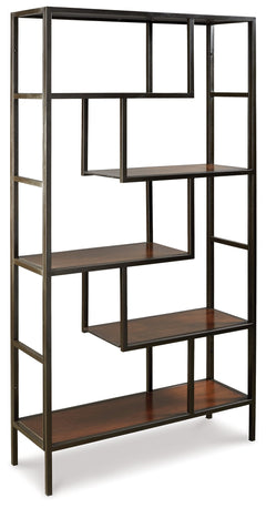 Frankwell Brown/Black Bookcase - Ornate Home