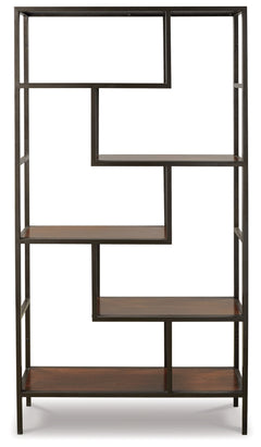 Frankwell Brown/Black Bookcase - Ornate Home
