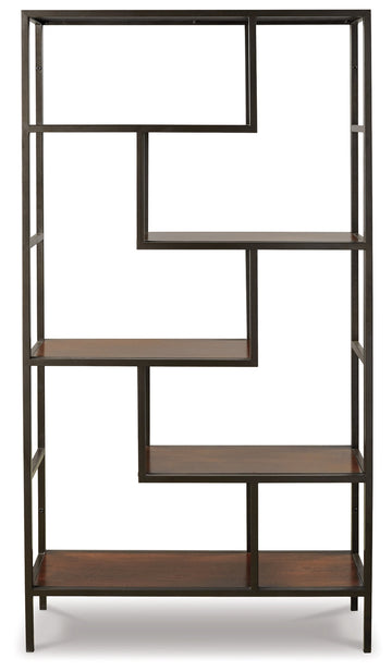 Frankwell Brown/Black Bookcase - Ornate Home