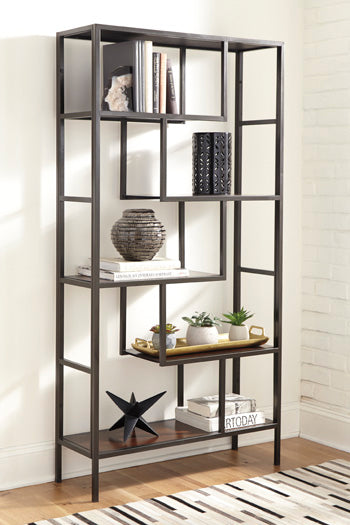 Frankwell Brown/Black Bookcase - Ornate Home