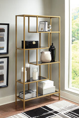 Frankwell Gold Finish Bookcase (Online Special Price) - Ornate Home