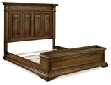 Frantanna Brown California King Panel Storage Bed - Ornate Home