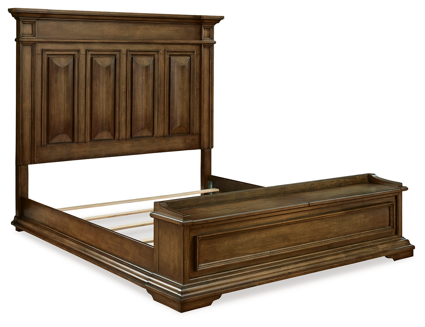 Frantanna Brown California King Panel Storage Bed - Ornate Home