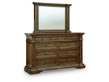 Frantanna Brown Dresser and Mirror - Ornate Home