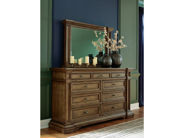 Frantanna Brown Dresser and Mirror - Ornate Home