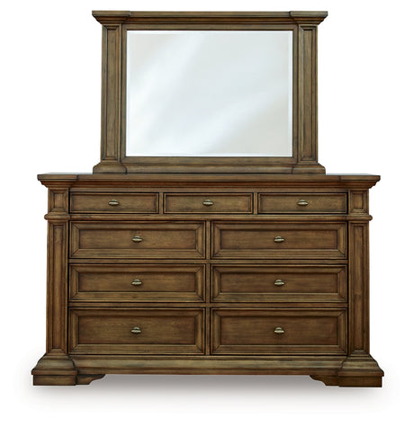 Frantanna Brown Dresser and Mirror - Ornate Home