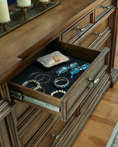 Frantanna Brown Dresser and Mirror - Ornate Home