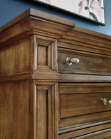 Frantanna Brown Five Drawer Chest - Ornate Home