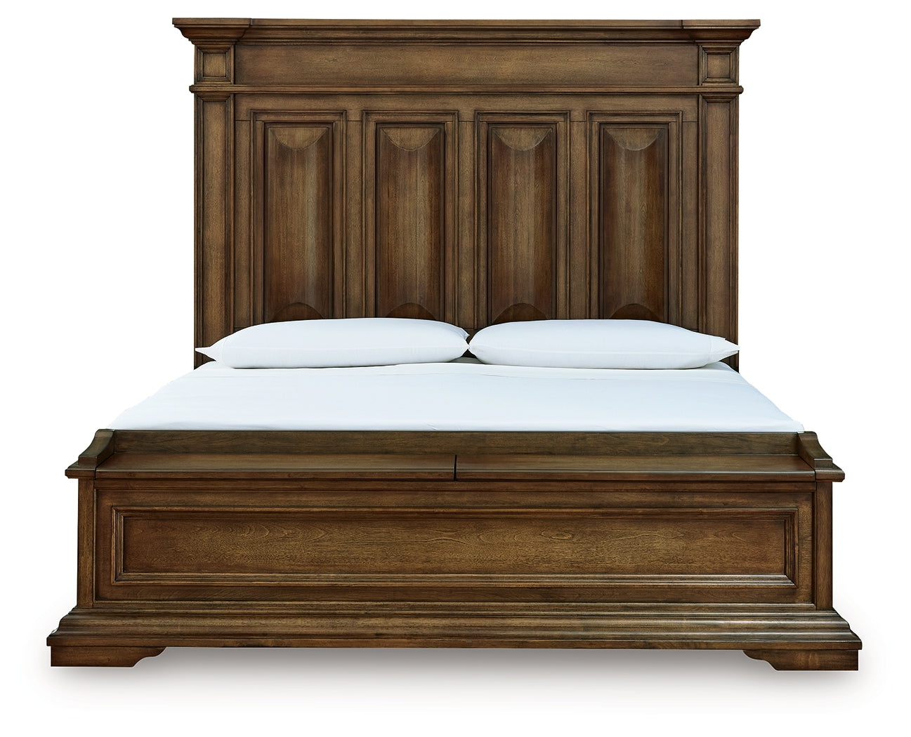 Frantanna Brown King Panel Storage Bed (Online Special Price) - Ornate Home