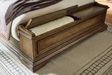 Frantanna Brown King Panel Storage Bed (Online Special Price) - Ornate Home