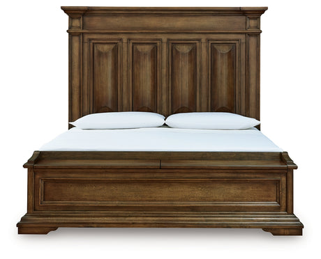 Frantanna Brown King Panel Storage Bed - Ornate Home