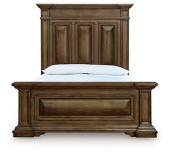 Frantanna Brown Queen Panel Bed, Dresser and Mirror - Ornate Home