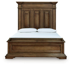 Frantanna Brown Queen Panel Storage Bed, Dresser and Mirror - Ornate Home