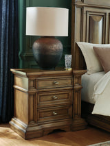 Frantanna Brown Three Drawer Night Stand - Ornate Home