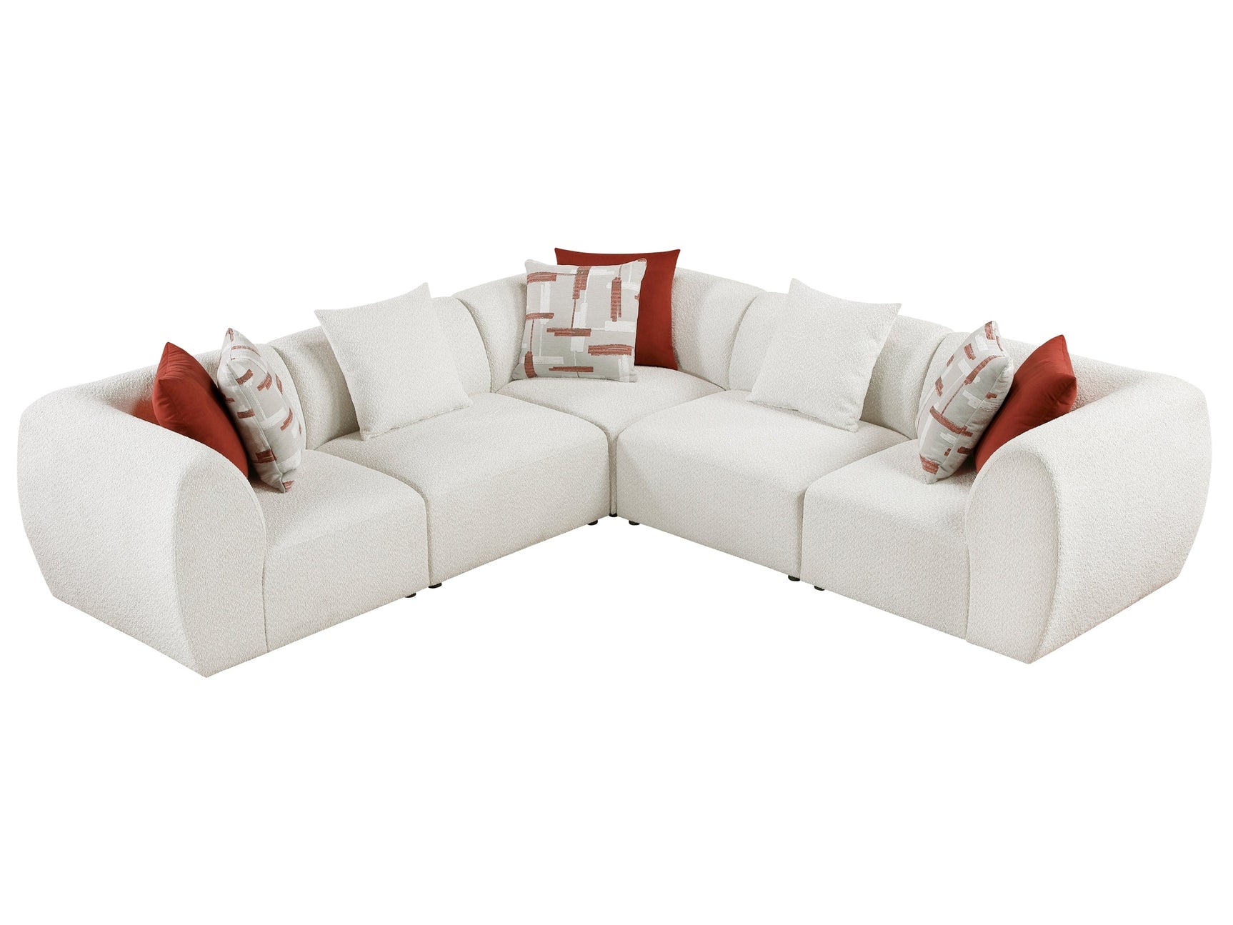 Franz Beige 5-Piece Modular Sectional - Ornate Home