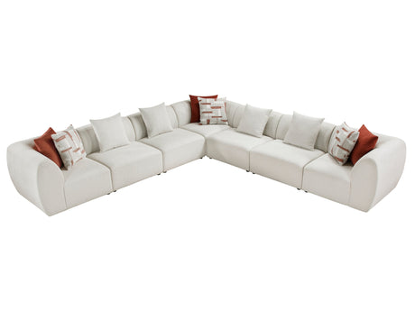 Franz Beige 7-Piece Modular Sectional - Ornate Home