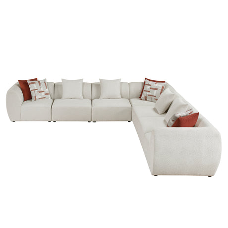 Franz Beige 7-Piece Modular Sectional - Ornate Home