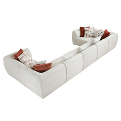 Franz Beige 7-Piece Modular Sectional - Ornate Home