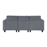 Franz Beige Walterboro Dark Gray Storage Sofa with Charging Ports - Ornate Home
