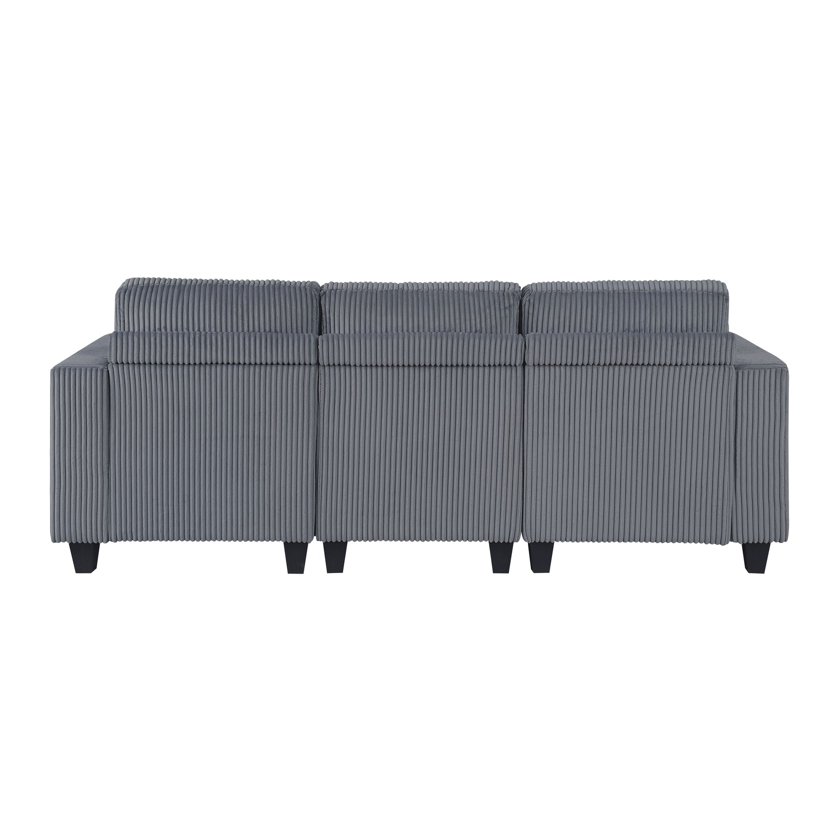 Franz Beige Walterboro Dark Gray Storage Sofa with Charging Ports - Ornate Home