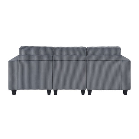 Franz Beige Walterboro Dark Gray Storage Sofa with Charging Ports - Ornate Home
