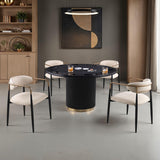 Frascone Black 5 Pc. Dining Table Set - Ornate Home