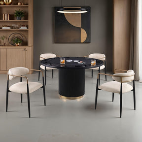 Frascone Black 5 Pc. Dining Table Set - Ornate Home