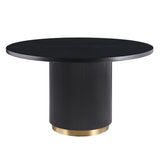 Frascone Black 5 Pc. Round Dining Table Set - Ornate Home