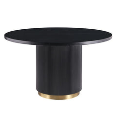 Frascone Black 5 Pc. Round Dining Table Set - Ornate Home