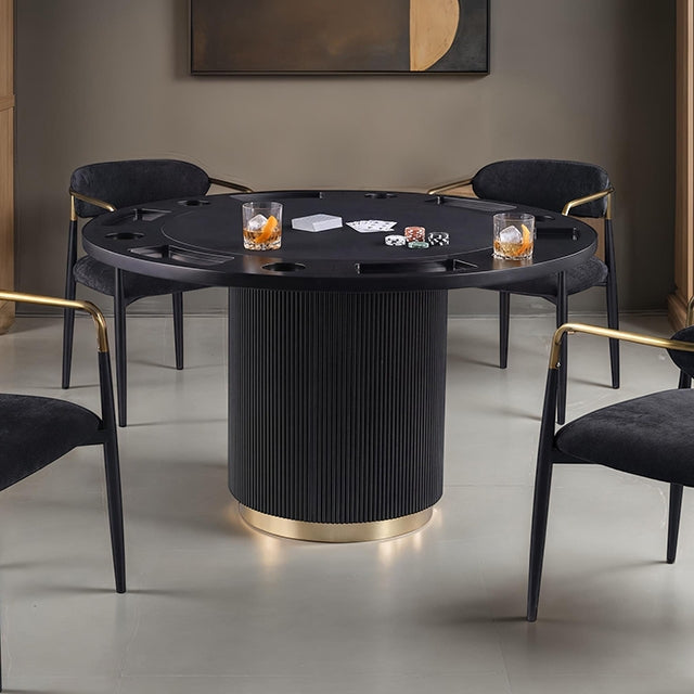 Frascone Black Game Table - Ornate Home