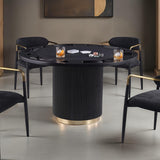 Frascone Black Game Table - Ornate Home