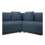 Fraser Deep Blue 3 Piece Modular Sectional with Slipper - Ornate Home