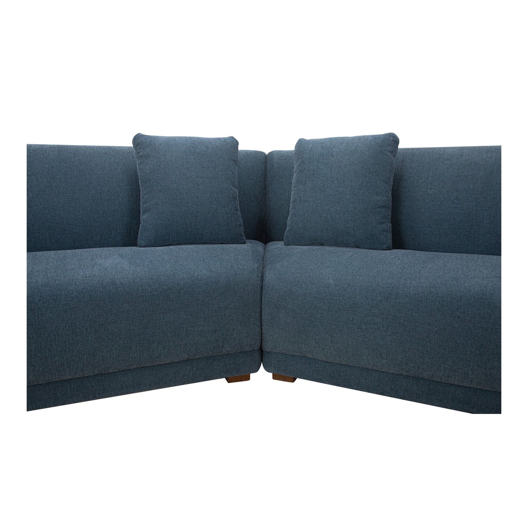Fraser Deep Blue 3 Piece Modular Sectional with Slipper - Ornate Home