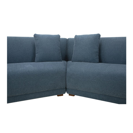 Fraser Deep Blue 5 Piece Modular Sectional - Ornate Home