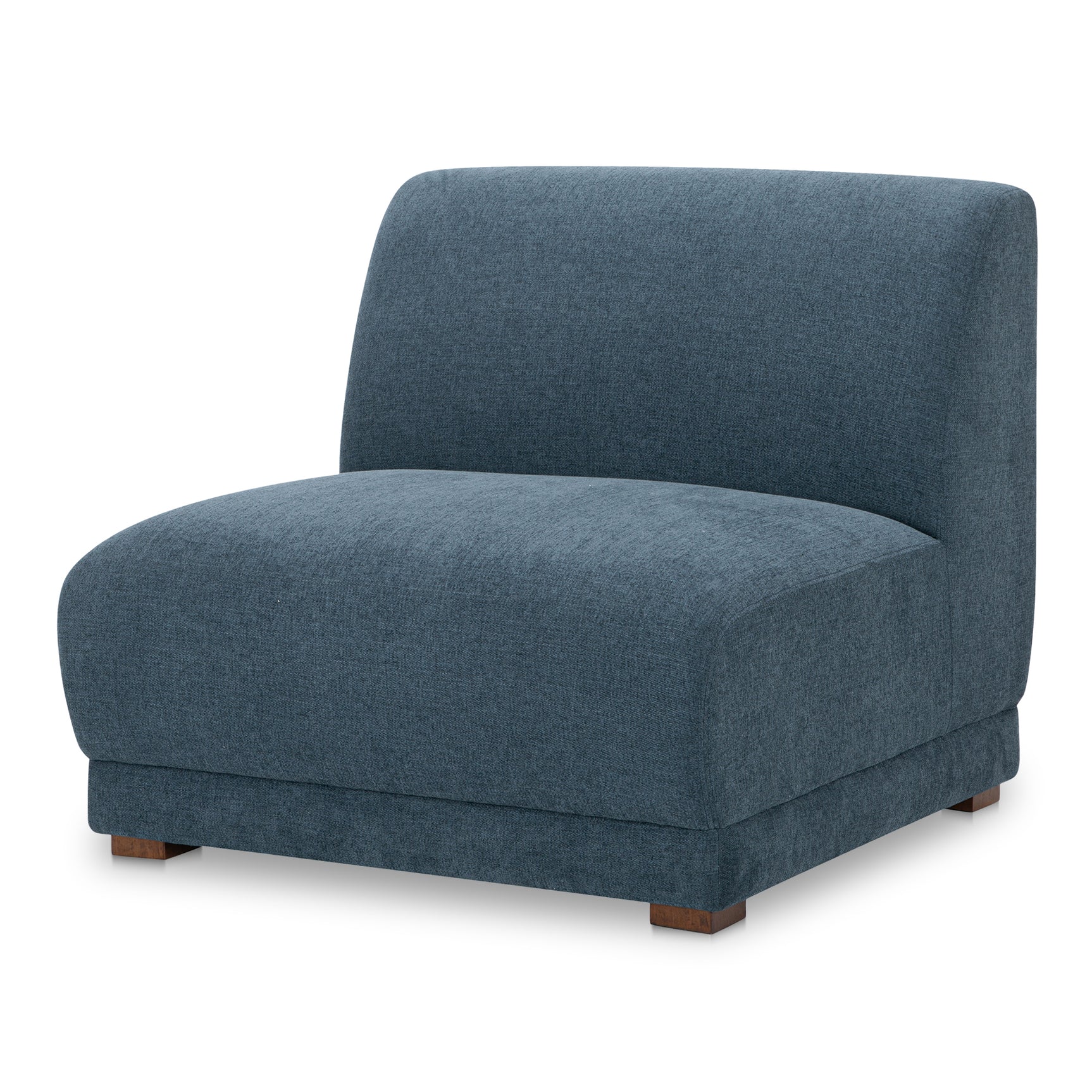 Fraser Deep Blue Slipper Chair - Ornate Home