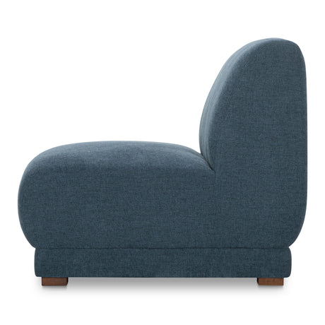 Fraser Deep Blue Slipper Chair - Ornate Home