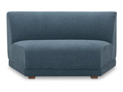 Fraser Deep Blue Wedge Slipper Chair - Ornate Home