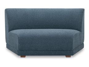 Fraser Deep Blue Wedge Slipper Chair - Ornate Home