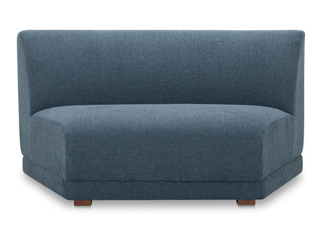 Fraser Deep Blue Wedge Slipper Chair - Ornate Home