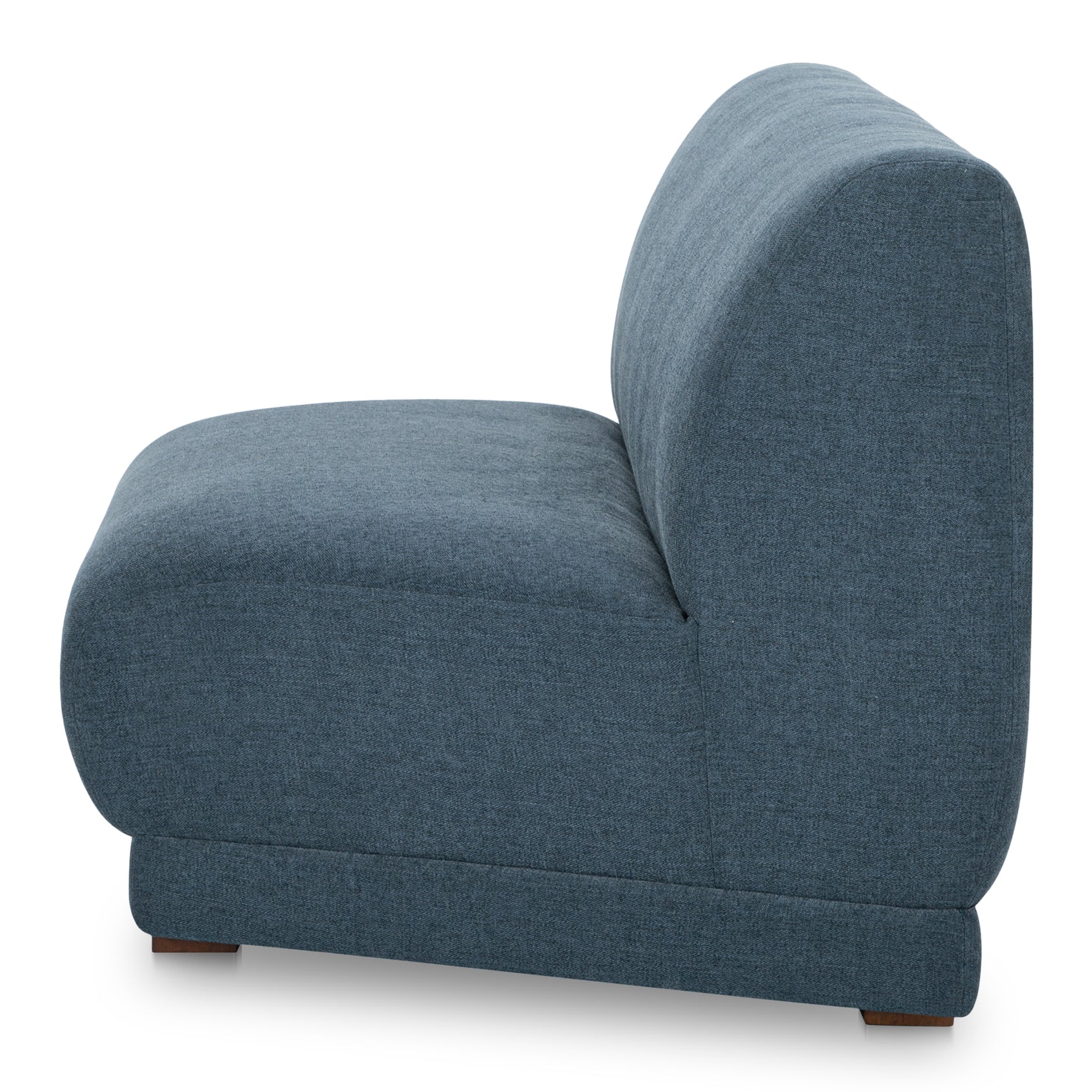 Fraser Deep Blue Wedge Slipper Chair - Ornate Home