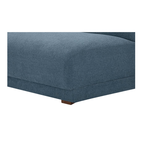 Fraser Deep Blue Wedge Slipper Chair - Ornate Home