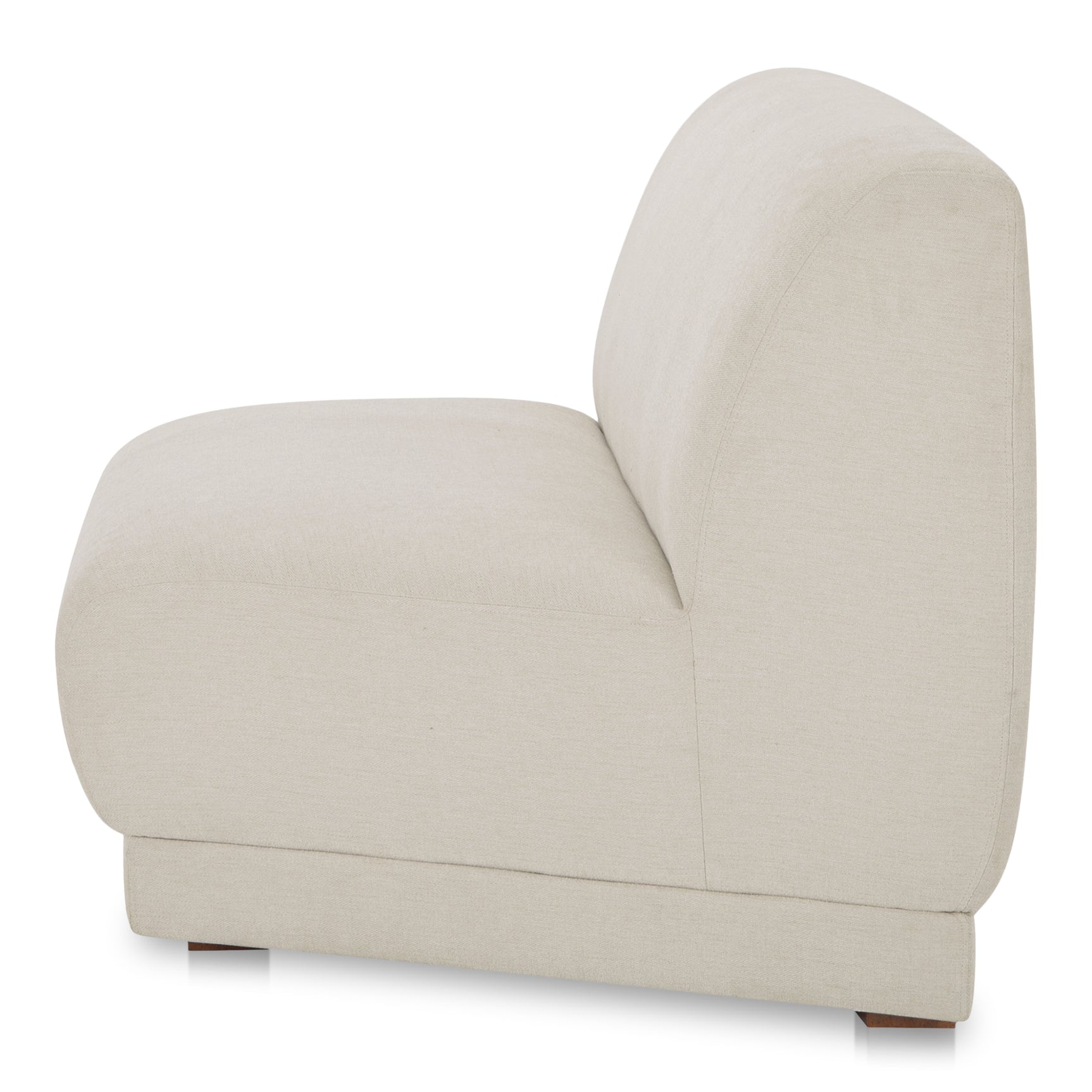 Fraser Off White Wedge Slipper Chair - Ornate Home