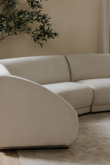 Fraser Off White Wedge Slipper Chair - Ornate Home