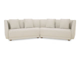 Fraser White 2 Piece Modular Sofa - Ornate Home