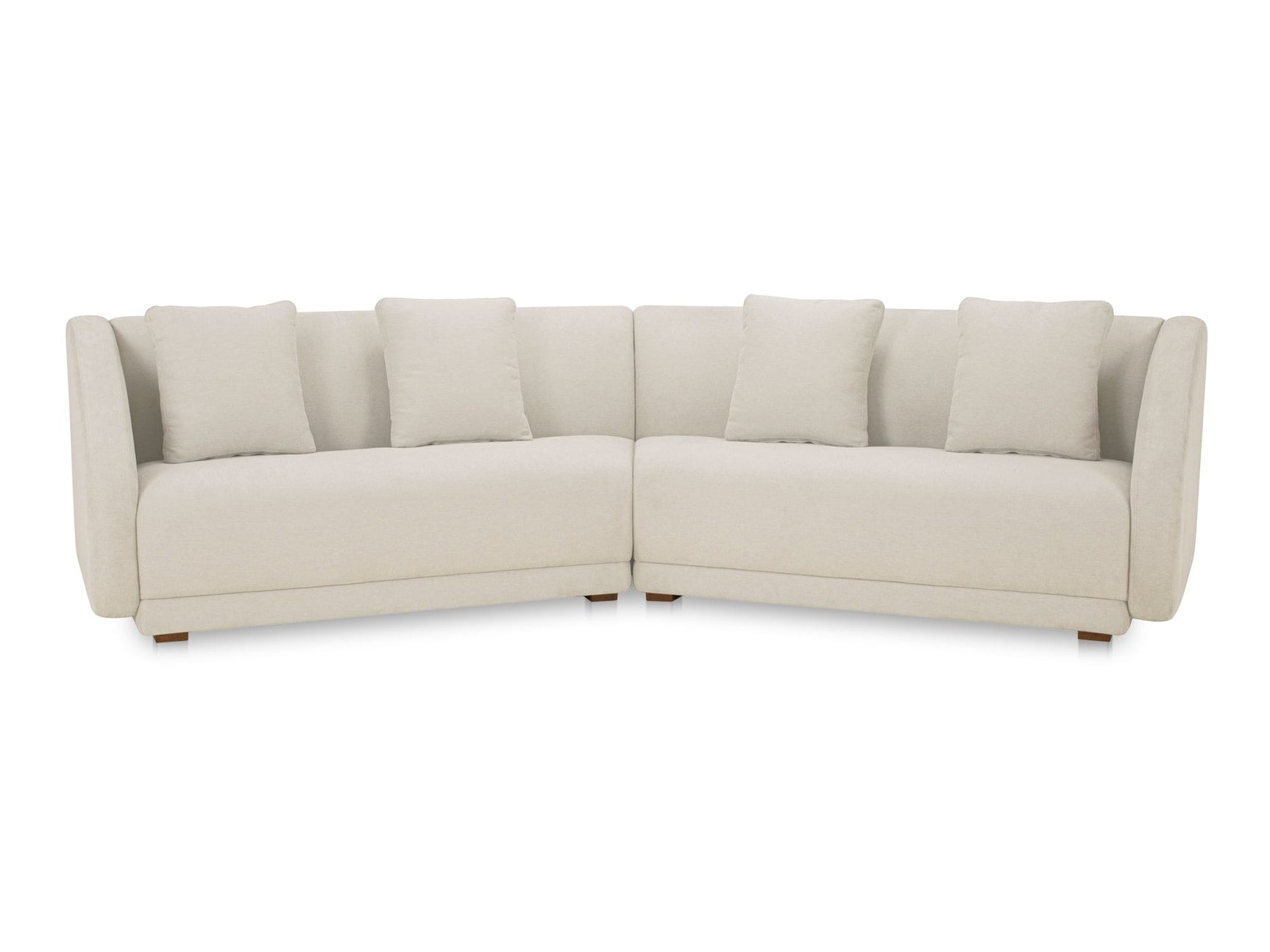 Fraser White 2 Piece Modular Sofa - Ornate Home