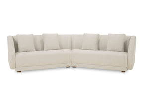Fraser White 2 Piece Modular Sofa - Ornate Home