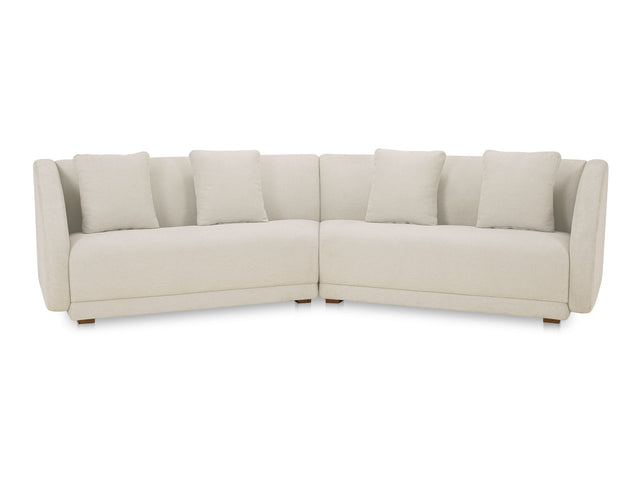 Fraser White 2 Piece Modular Sofa - Ornate Home